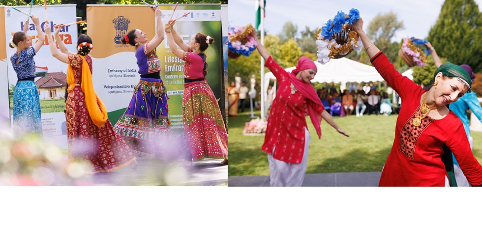 Adding colors to the Independence Day by presenting India’s diverse culture by the Indian Community in Slovenia. 