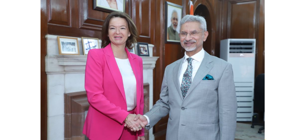 Foreign Minister Dr S. Jaishankar welcomes Foreign Minister T. Fajon within Raisina Dialogue